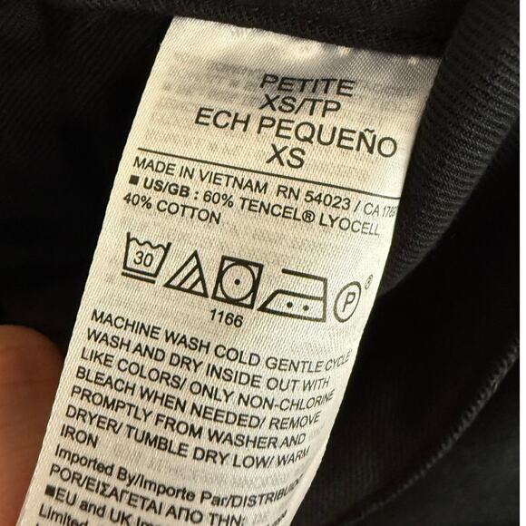 NWT Banana Republic Black Wide Leg Everyday Pant Work/Casual/Minimalistic-XS - Picture 6 of 6